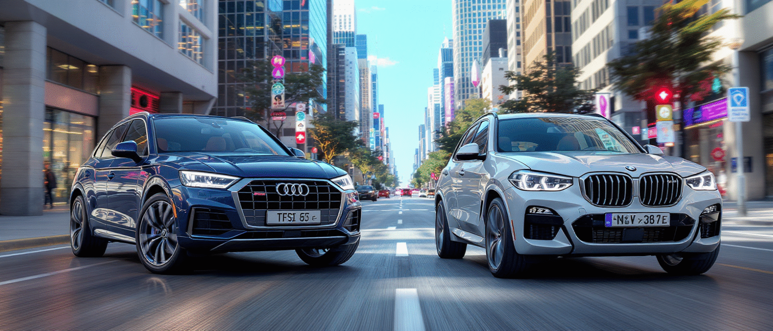 découvrez le duel entre l’audi q5 tfsi e et la bmw x3 xdrive30e : deux suv hybrides rechargeables performants, comparés sur le design, la technologie, l’autonomie et le plaisir de conduite.