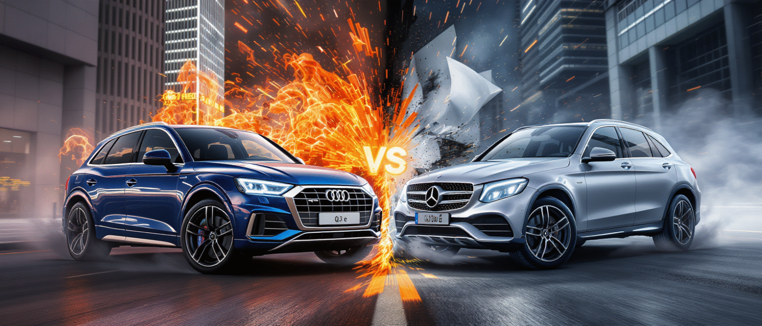 découvrez le duel entre l’audi q5 tfsi e et le mercedes glc 300 e : deux suv hybrides rechargeables alliant luxe, performance et technologie. comparatif complet pour faire le meilleur choix.