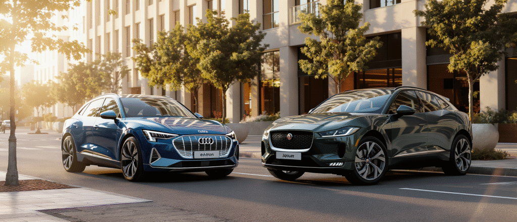 découvrez notre comparatif complet entre l’audi e-tron et la jaguar i-pace : design, performances, autonomie, technologies… quel suv électrique se démarque vraiment en 2024 ? lisez notre analyse pour faire le bon choix !