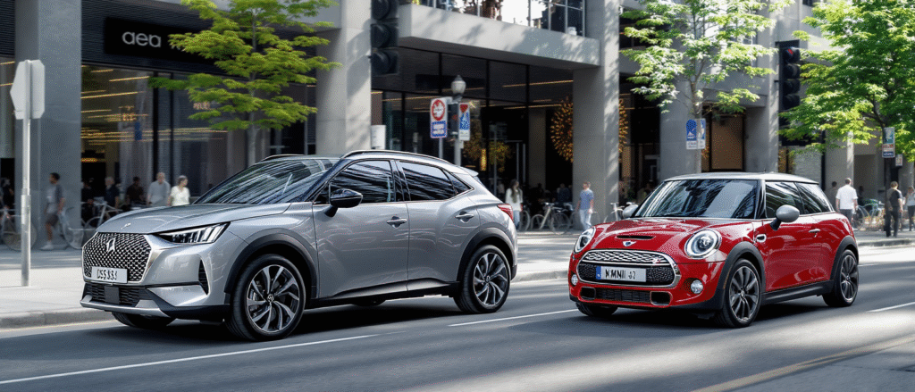 découvrez le comparatif entre la ds 3 crossback e-tense et la mini electric : design, autonomie, équipements et conduite. quelle citadine électrique premium choisir ? notre analyse pour faire le meilleur choix !