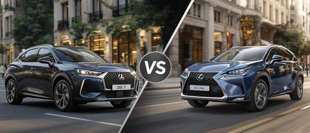 comparez le ds 7 crossback e-tense et le lexus nx hybride : performances, design, technologies et confort. découvrez quel suv premium choisir entre le raffinement français et la fiabilité japonaise.
