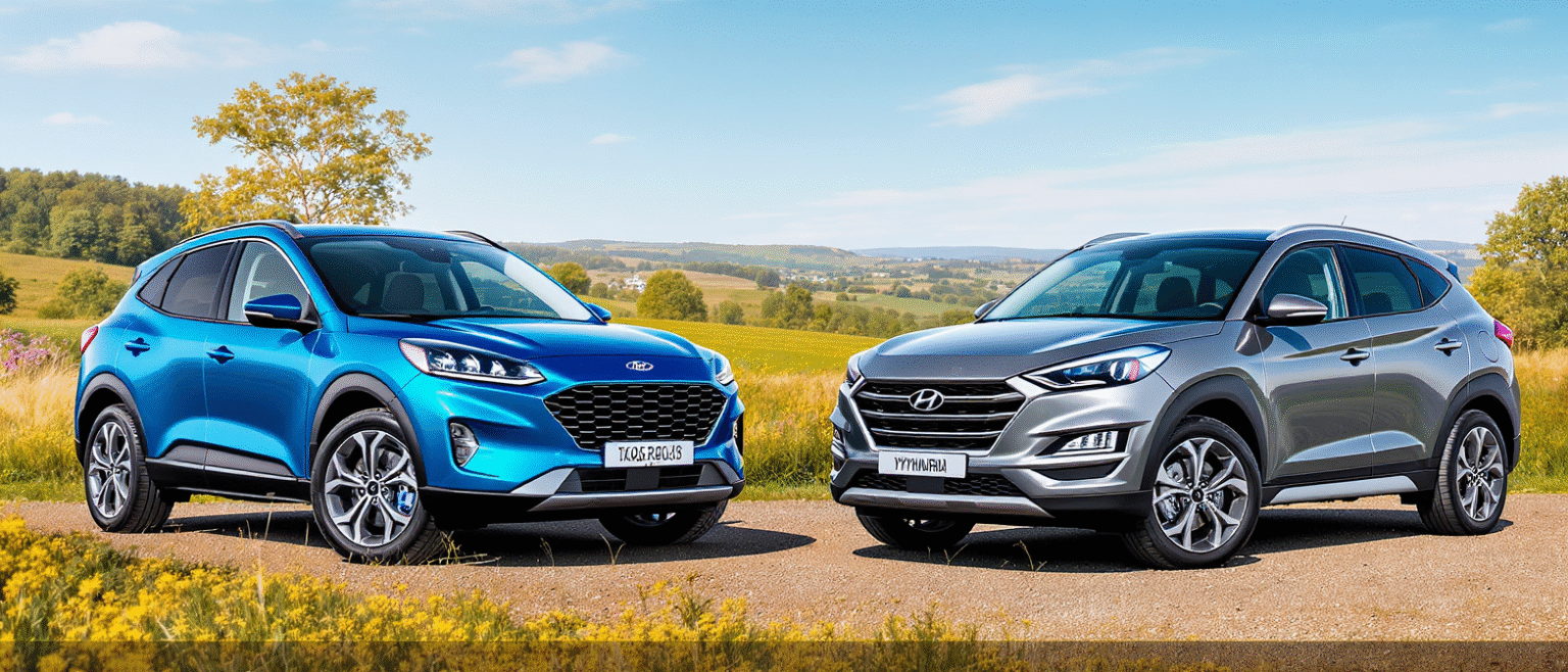 comparez le ford kuga hybride rechargeable et le hyundai tucson hybride : découvrez lequel de ces suv électrifiés conviendra le mieux à votre famille en termes de performance, autonomie et équipements.