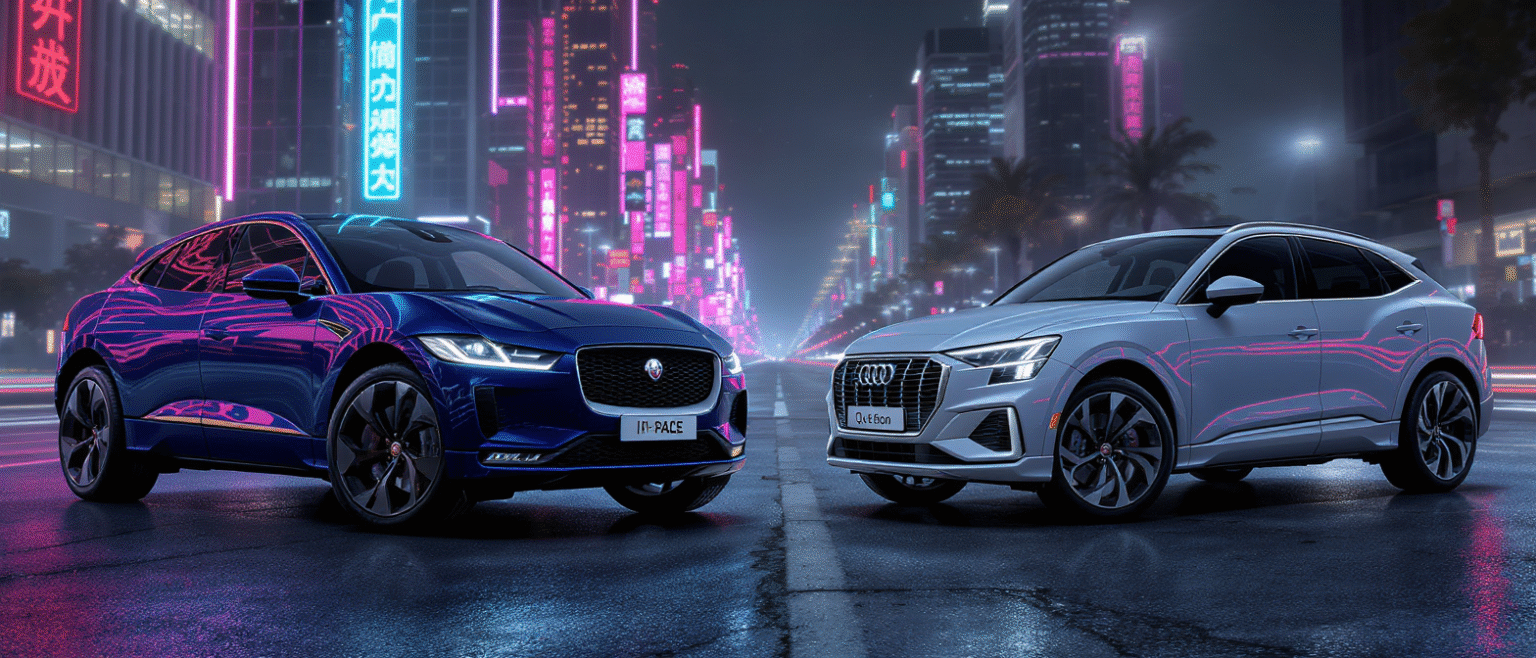 découvrez le match entre suv électriques haut de gamme : jaguar i-pace contre audi q4 e-tron. analyse comparative des performances, de l'autonomie, du design et de l'équipement pour choisir le meilleur véhicule premium.