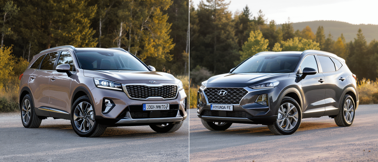 découvrez notre comparatif complet entre le kia sorento hybride rechargeable et le hyundai santa fe hybrid. analyse des performances, du confort et de l'autonomie pour bien choisir votre suv familial hybride.