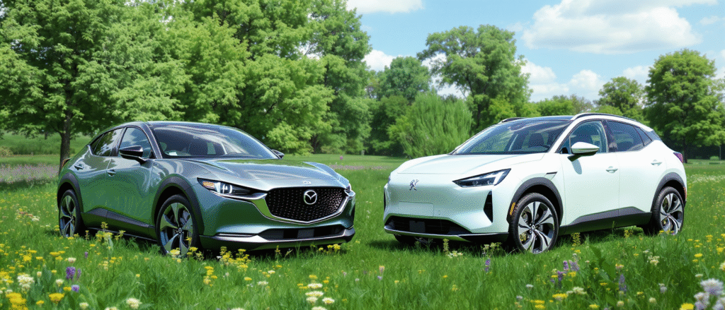 comparez la mazda mx-30 et la peugeot e-2008 pour faire le meilleur choix en conduite écologique. découvrez leurs atouts, performances et autonomie pour un mode de vie plus respectueux de l'environnement.