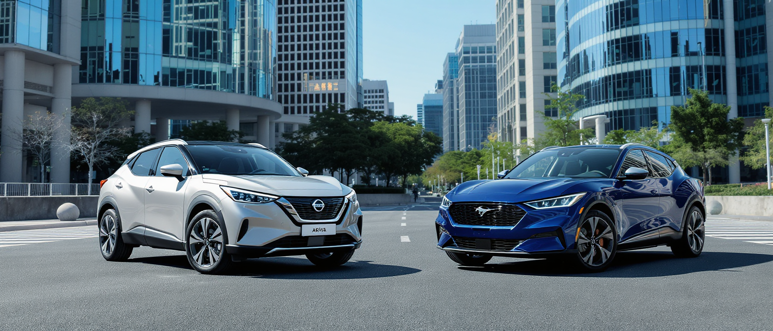 comparez les suv électriques de dernière génération avec notre analyse détaillée entre la nissan ariya et la ford mustang mach-e : design, autonomie, performances, technologies embarquées et rapport qualité-prix.