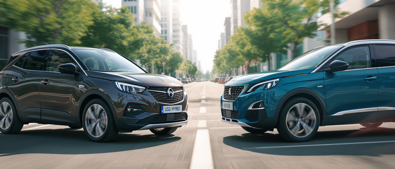 découvrez le comparatif entre l’opel grandland hybrid et le peugeot 3008 hybrid : design, technologies, performances et autonomie, tout ce qu’il faut savoir pour choisir votre suv hybride généraliste.