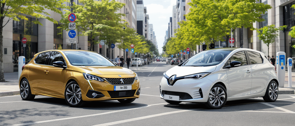 découvrez notre comparatif complet entre la peugeot e-208 et la renault zoe pour 2025 : performances, autonomie, prix et équipements. trouvez la petite voiture électrique idéale selon vos besoins !
