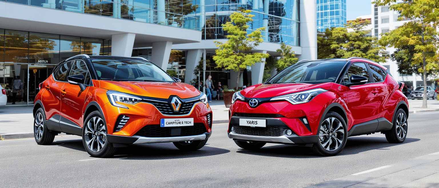 découvrez notre comparatif entre la renault captur e-tech et la toyota yaris cross hybrid. analyse des performances, équipements, design et consommation pour choisir le meilleur petit suv hybride tendance en 2024.