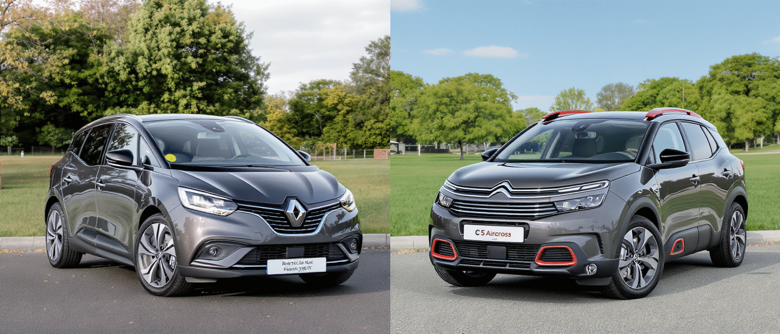 découvrez le comparatif entre la renault scenic e-tech et la citroën c5 aircross hybride : avantages, inconvénients et conseils pour choisir entre un monospace électrique et un suv hybride adapté à vos besoins.