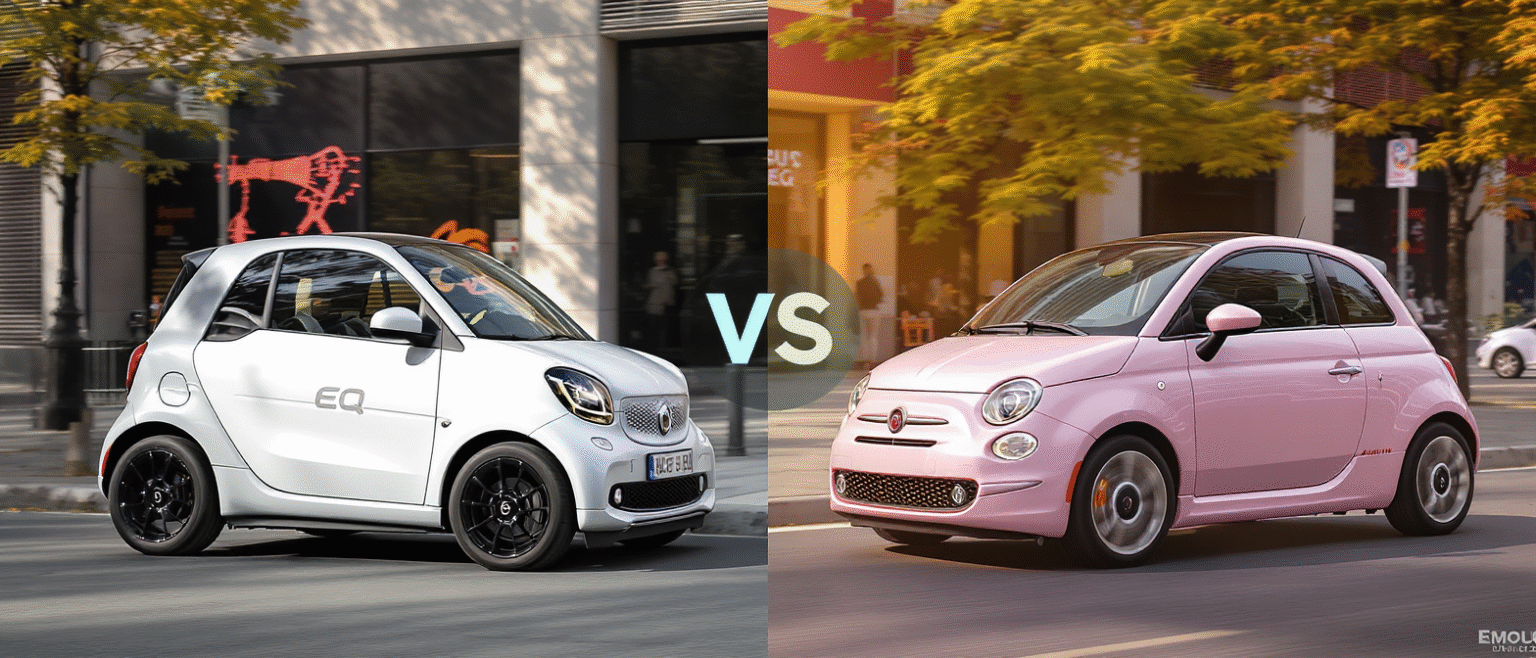 découvrez le comparatif détaillé entre la smart eq fortwo et la fiat 500e : deux citadines électriques phares, idéales pour la conduite urbaine. analyse des performances, de l'autonomie, du design et des équipements pour choisir la meilleure solution électrique en ville.