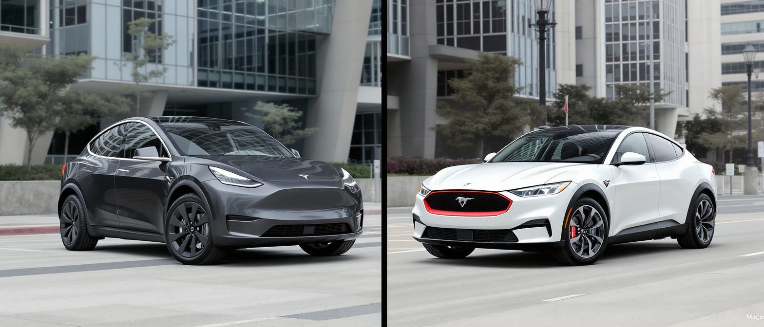 découvrez le comparatif complet entre la tesla model y et la ford mustang mach-e : performances, autonomie, design et technologies. deux suv électriques puissants passés au crible pour bien choisir le vôtre.