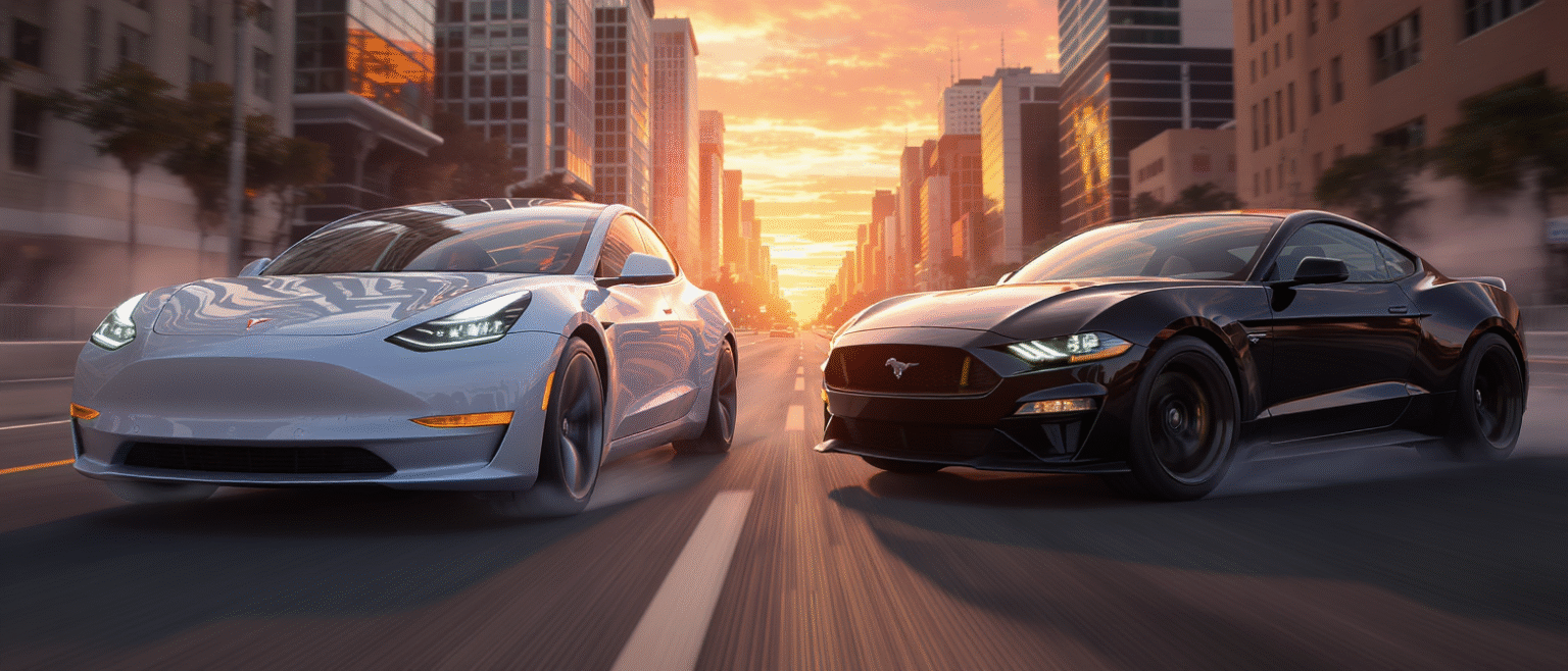 comparez le tesla model y et le ford mustang mach-e : deux suv électriques performants passés au crible. découvrez leurs points forts, différences, autonomie, technologie et rapport qualité-prix pour faire le meilleur choix.