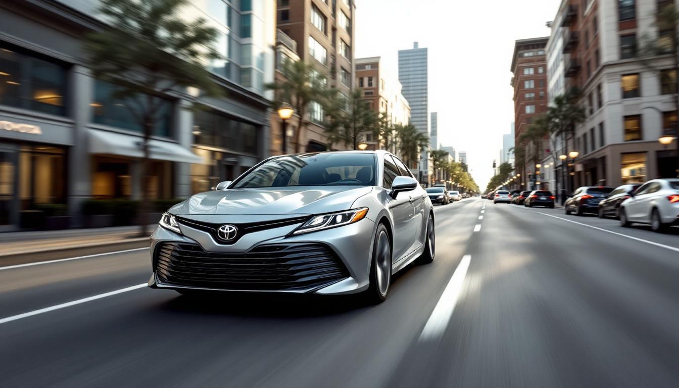 découvrez la toyota camry 2025, une berline alliant élégance, performances et technologies avancées pour une expérience de conduite exceptionnelle. réservez dès maintenant votre nouveau modèle.