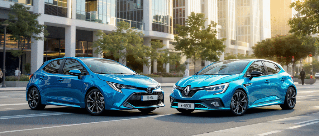 comparez la toyota corolla hybride et la renault mégane e-tech : découvrez leurs différences, avantages et technologies pour choisir la meilleure solution hybride selon vos besoins.