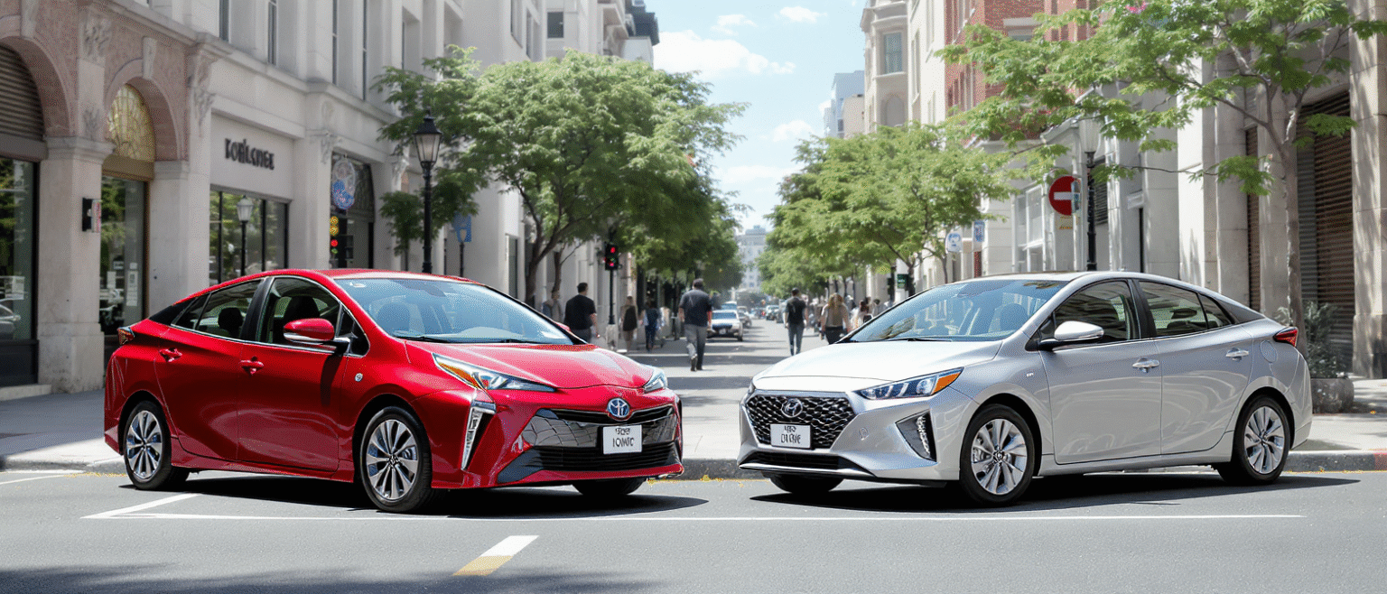 comparez la toyota prius et la hyundai ioniq, deux voitures hybrides emblématiques. découvrez leurs points forts, différences et laquelle s'impose vraiment sur le marché des hybrides.