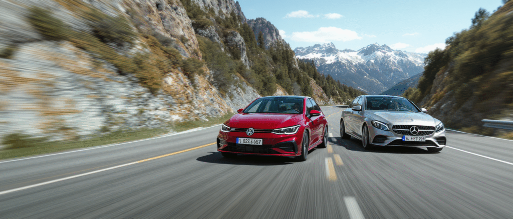 découvrez notre analyse détaillée des performances sur route entre la volkswagen golf 2024 et la mercedes classe a : puissance, maniabilité, consommation, et innovations – faites le bon choix pour votre prochaine voiture compacte !