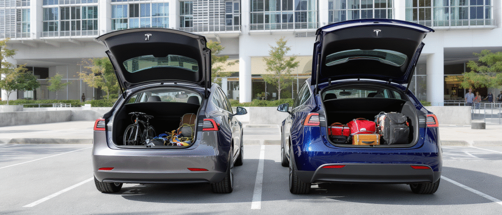 découvrez notre comparatif détaillé entre la tesla model 3 et la model y : analyse du volume de coffre, de l’habitabilité et conseils pour choisir le modèle adapté à vos besoins quotidiens.