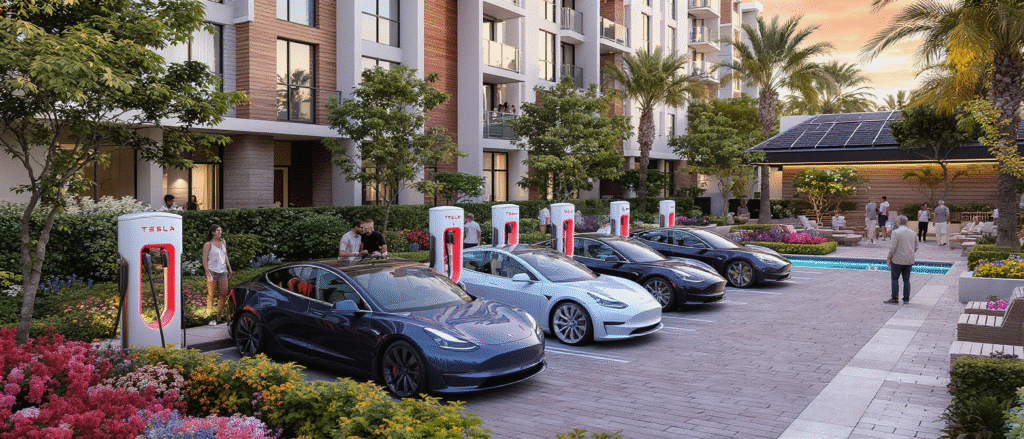 découvrez comment la recharge partagée des voitures tesla s'organise dans les copropriétés : conseils pratiques, avantages et retour d'expérience pour une mobilité électrique facilitée entre voisins.