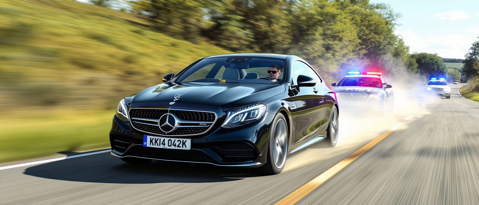 un conducteur pris en excès de vitesse à 181 km/h au lieu de 80 km/h voit sa mercedes classe s immédiatement saisie par la fourrière, illustrant la sévérité des sanctions routières.