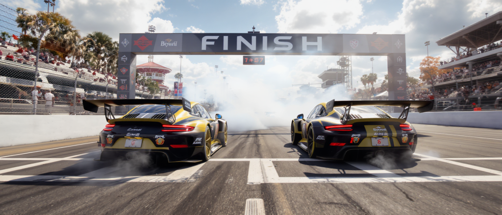 revivez les heures de sebring avec la victoire spectaculaire de porsche en doublé, accompagnée de tensions explosives entre pilotes qui ont animé la course.