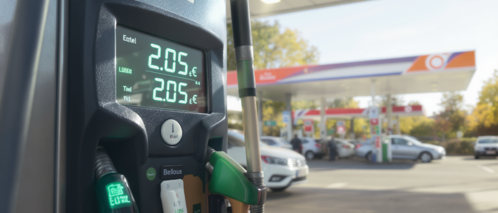 découvrez la baisse du prix du diesel ce lundi avec des stations proposant un tarif avantageux à 2,05 €/l, bien en dessous de la moyenne nationale à 2,20 €/l.