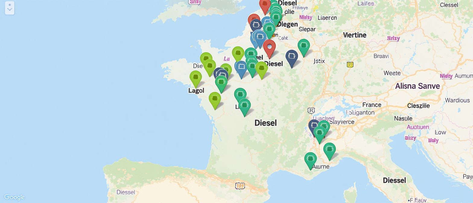 découvrez où trouver du diesel à seulement 2,08€/l ce jeudi 9 avril et profitez des stations proposant un prix inférieur à la moyenne nationale de 2,40€/l.