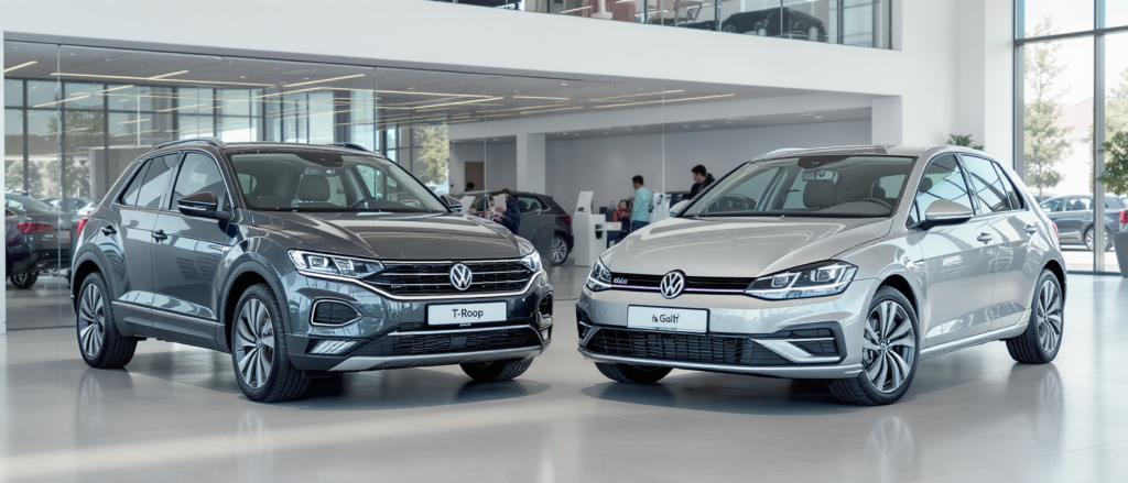 volkswagen annonce le lancement de ses deux nouveaux moteurs 100% hybrides pour les modèles t-roc et golf, prévus d'ici fin 2026, alliant performance et écologie.