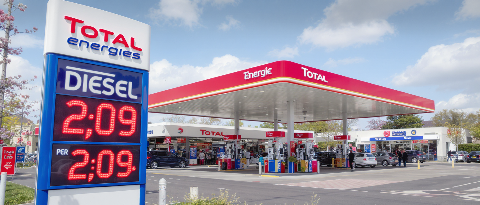 profitez du diesel à seulement 2,09€/l chez totalenergies cette semaine. découvrez les dates précises et les stations participantes pour faire le plein au meilleur prix.