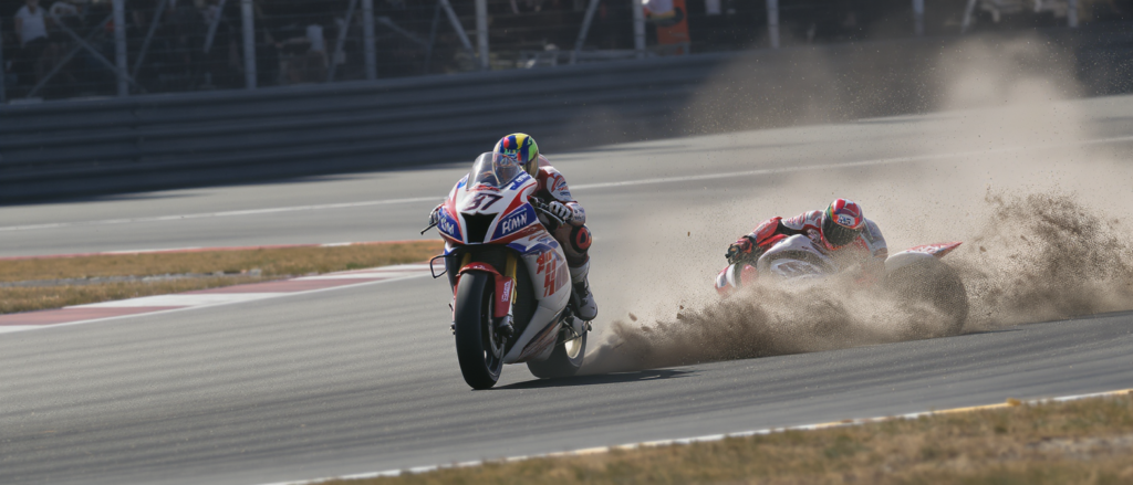suivez le classement à 6 heures de la course h de spa motos : la bmw n°37 tient bon avec détermination, tandis que la honda n°5 connaît une sortie de piste.