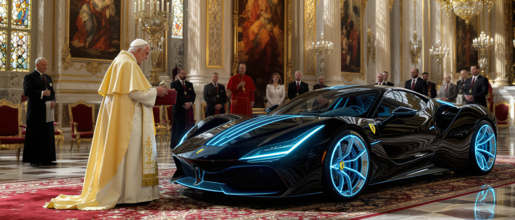découvrez comment la ferrari luce électrique a été offerte au pape léon xiv, un cadeau innovant symbolisant modernité et excellence pour un homme d'exception.