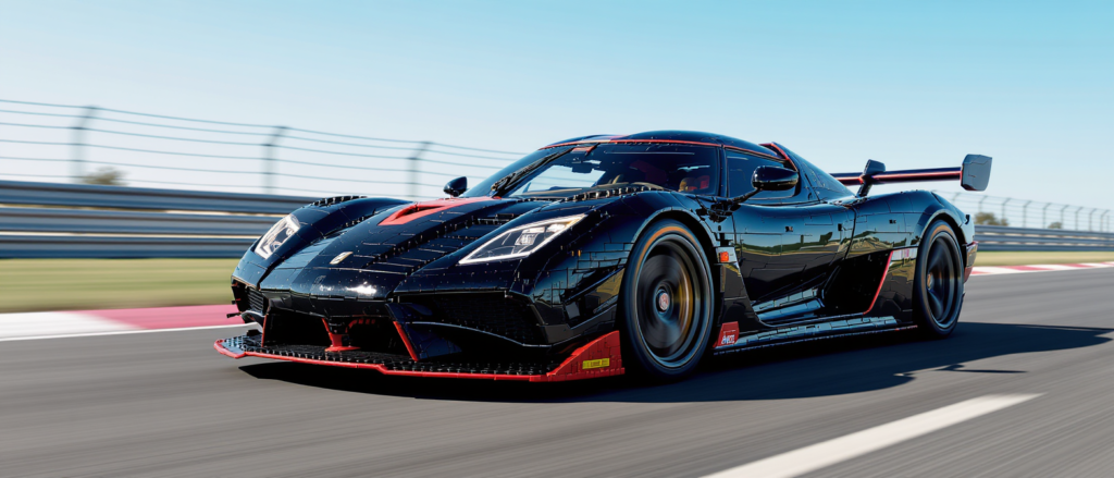 découvrez la réplique grandeur nature en lego de la koenigsegg sadair’s spear, capable d’atteindre plus de 110 km/h, alliant créativité et performance impressionnante.