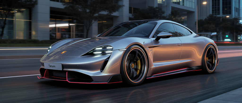 découvrez la nouvelle mise à jour de la porsche taycan, inspirée par la hyundai ioniq 5 n, pour une voiture sportive encore plus audacieuse et performante.
