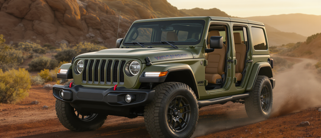 découvrez la jeep wrangler jl-2a, un hommage élégant au tout-terrain iconique alliant un style vintage authentique et un intérieur raffiné pour une expérience de conduite unique.