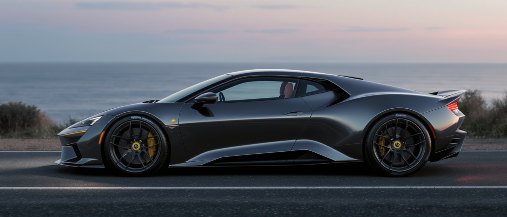 découvrez le retour triomphal de la lotus type 135 avec sa configuration 3 places unique, la résurrection emblématique du nom esprit, et le choix entre moteurs v6 ou v8 pour des performances exceptionnelles.