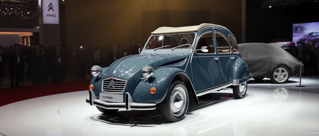 au mondial de l’auto 2026, citroën met sa 2cv électrique à l’honneur et promet une surprise aux visiteurs.