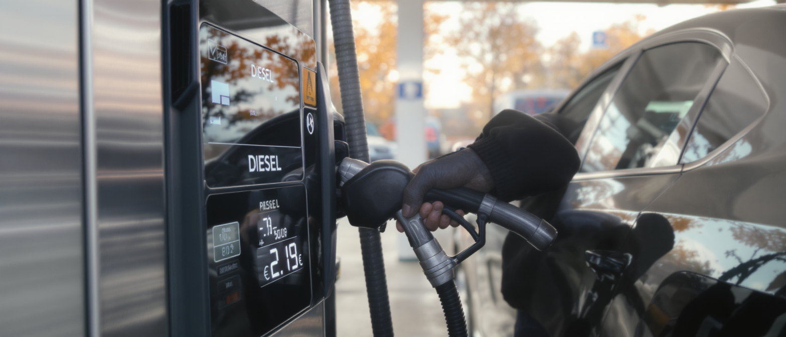 ce vendredi 16 octobre, le diesel démarre à 2,19 €/l dans les stations les moins chères, soit jusqu’à 16 centimes d’économie par litre.