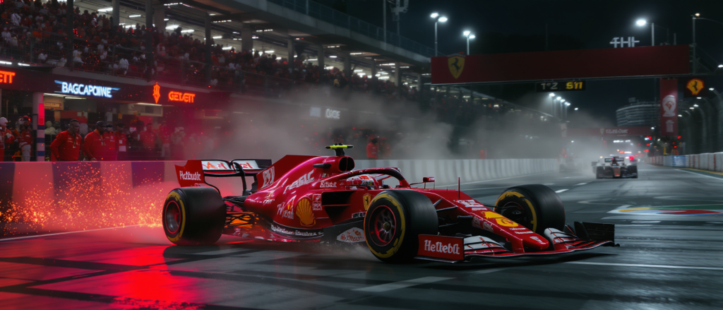au gp de singapour, frédéric vasseur estime que lewis hamilton a perdu le podium en choisissant de rester en piste plutôt que de rentrer aux stands.