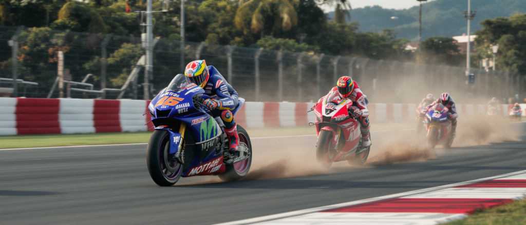 en indonésie, fabio quartararo marque des points lors du sprint motogp, tandis que johann zarco signe une belle remontée.